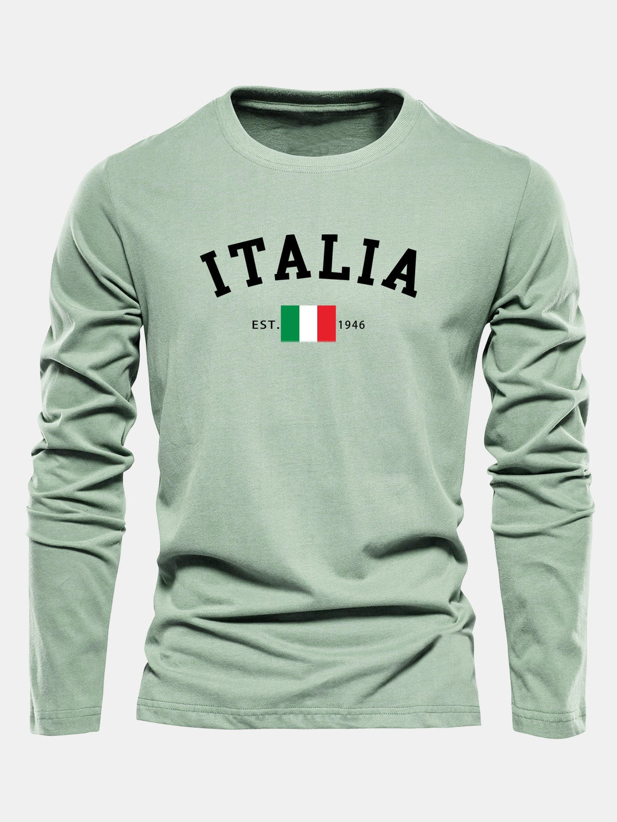 Camiseta de manga larga con estampado de Italia