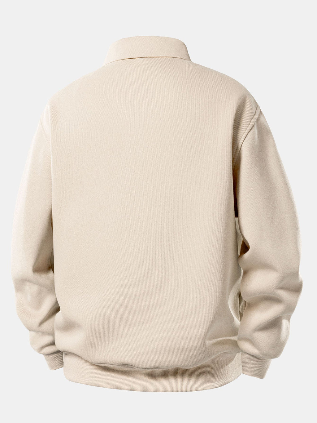 Sudadera con Cuello Polo Sólido