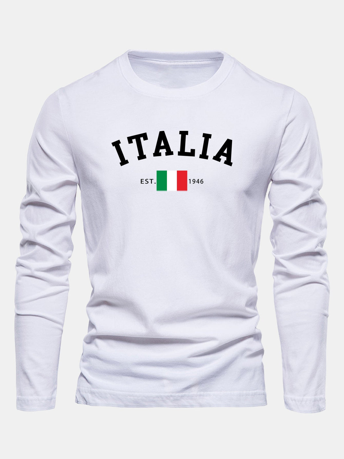 Camiseta de manga larga con estampado de Italia