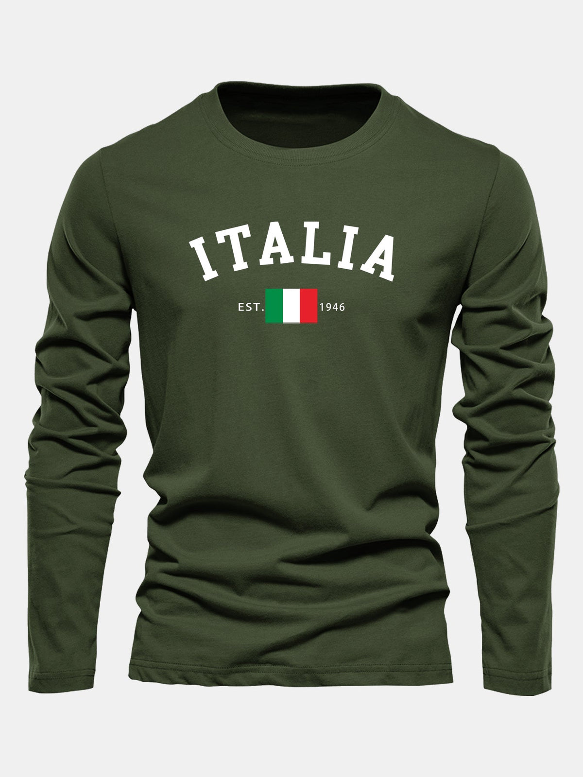 Camiseta de manga larga con estampado de Italia