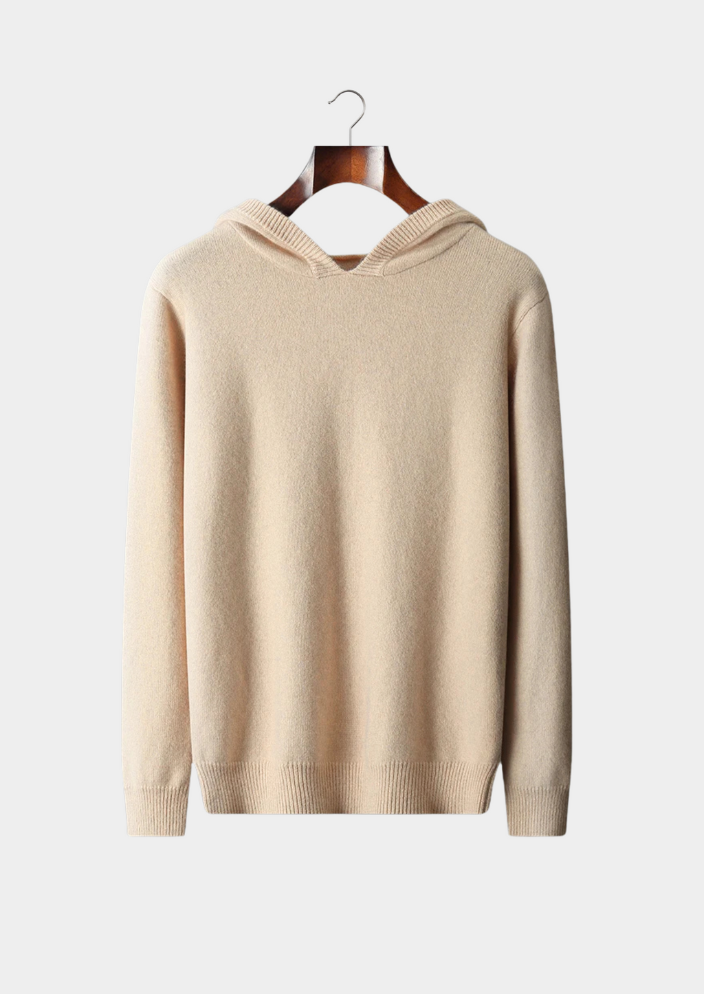 Sudadera 100% cachemir con capucha