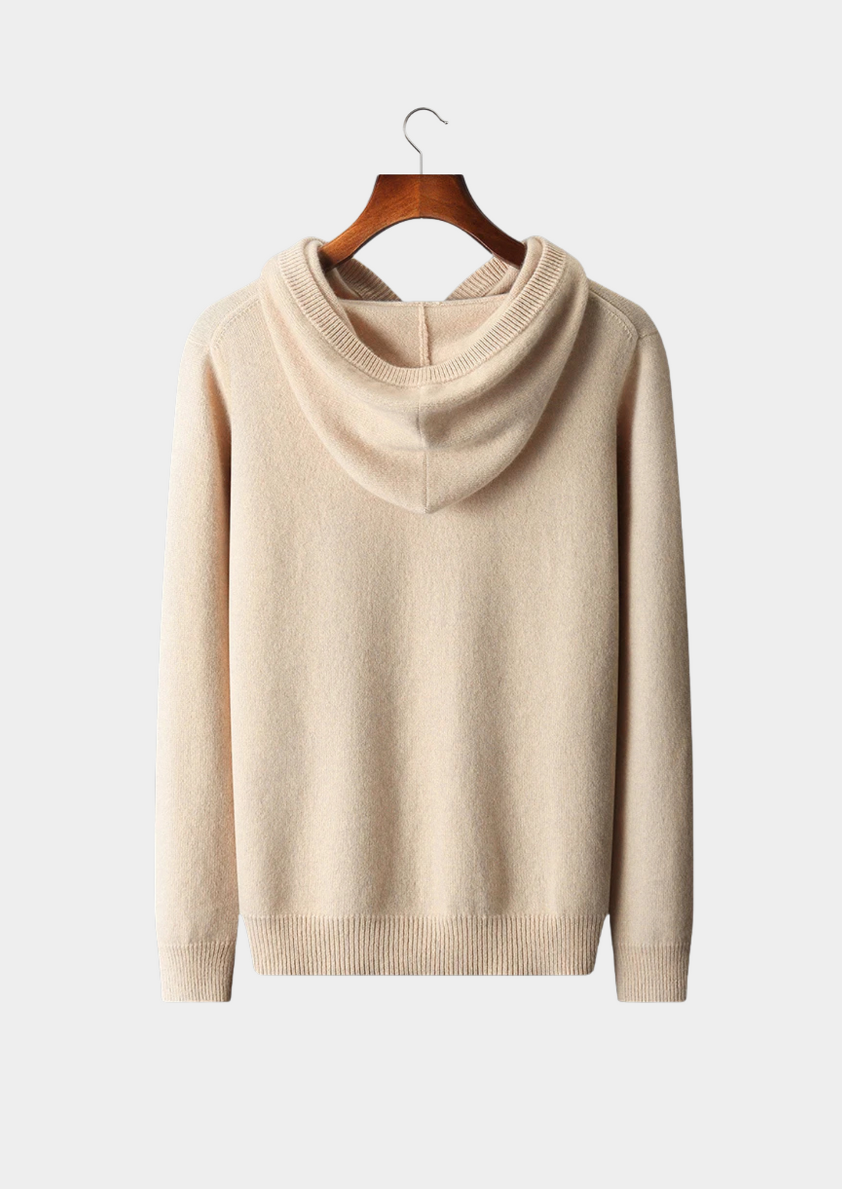 Sudadera 100% cachemir con capucha