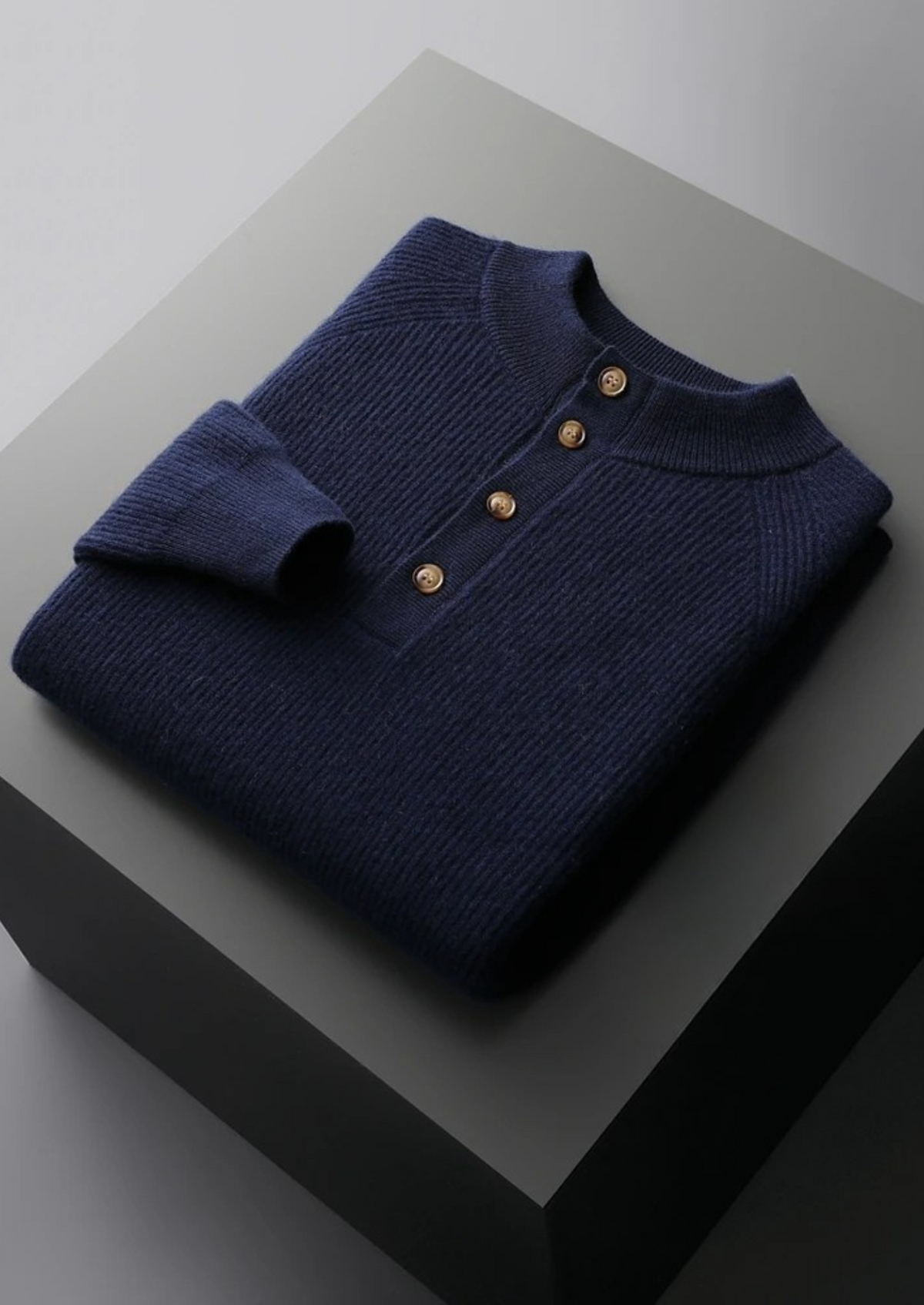 Jersey 100% cachemir con botones