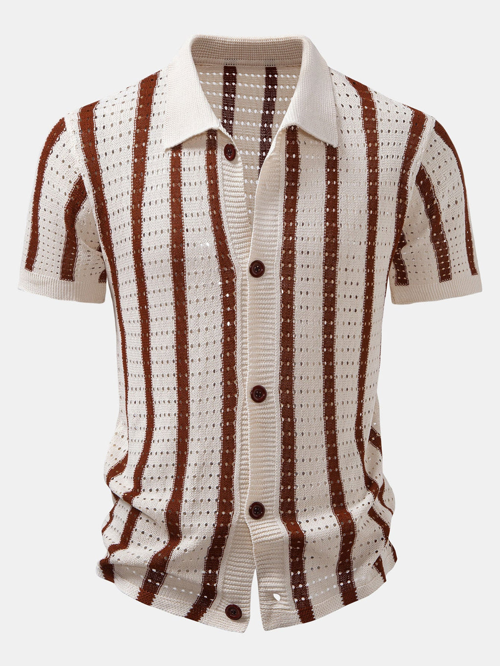 Camisa de punto abierto y Pantalones de lino