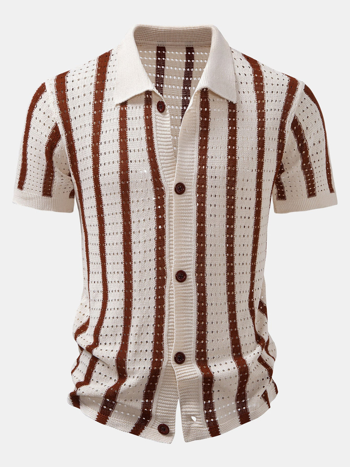 Camisa de punto abierto y Pantalones de lino