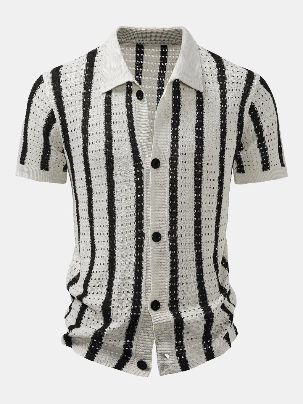 Camisa de punto abierto y Pantalones de lino