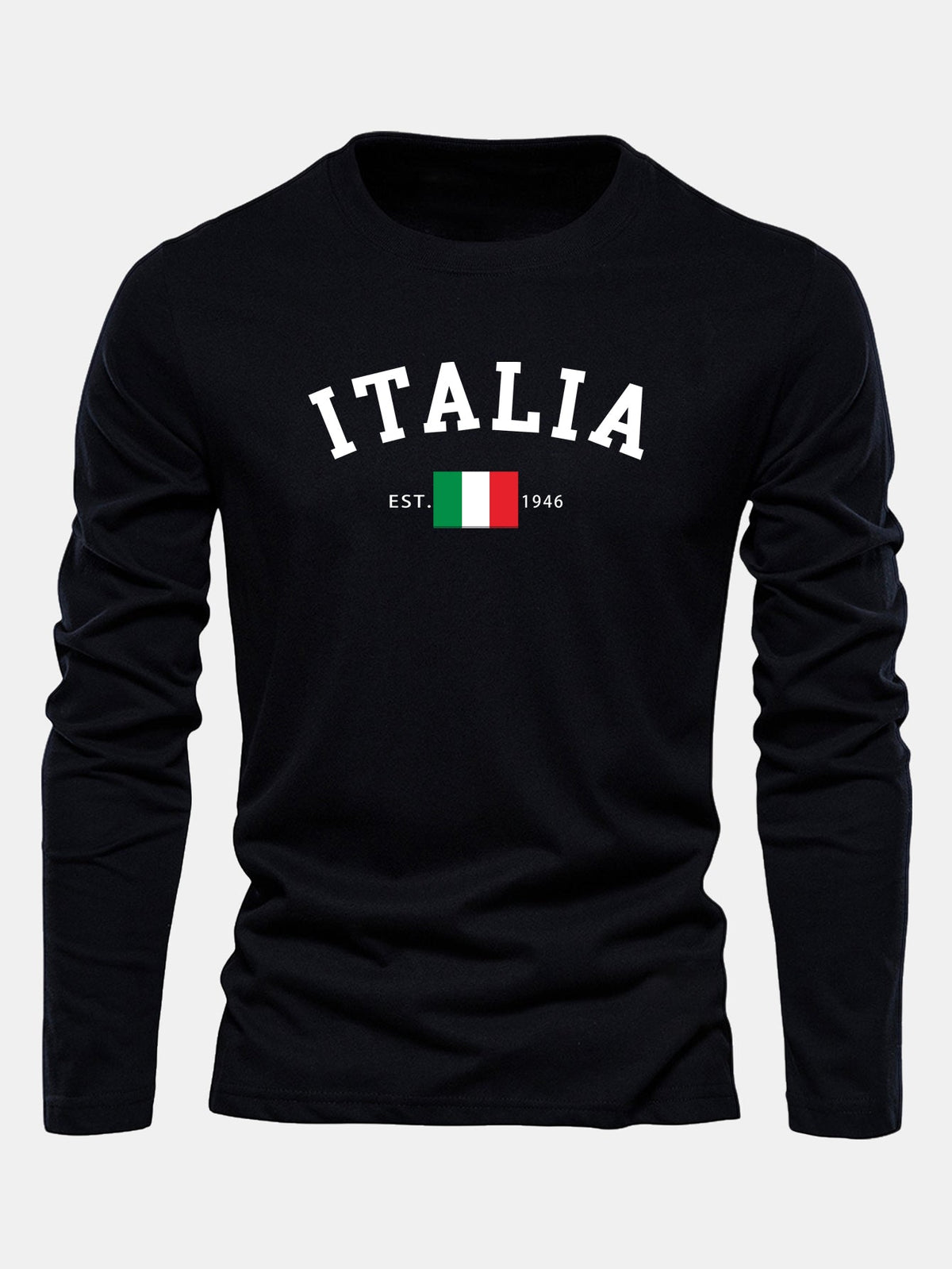 Camiseta de manga larga con estampado de Italia