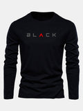 Black long-sleeved t-shirt