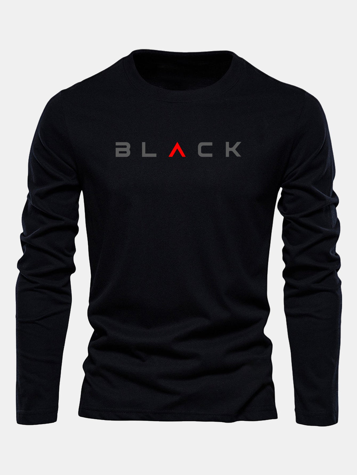 Camiseta negra de manga larga