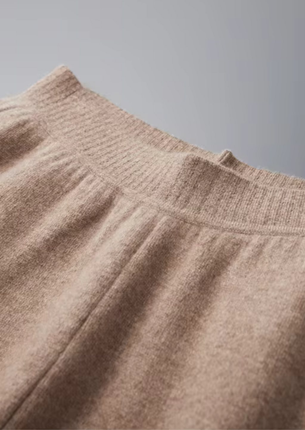 Pantalones rectos 100% cachemir