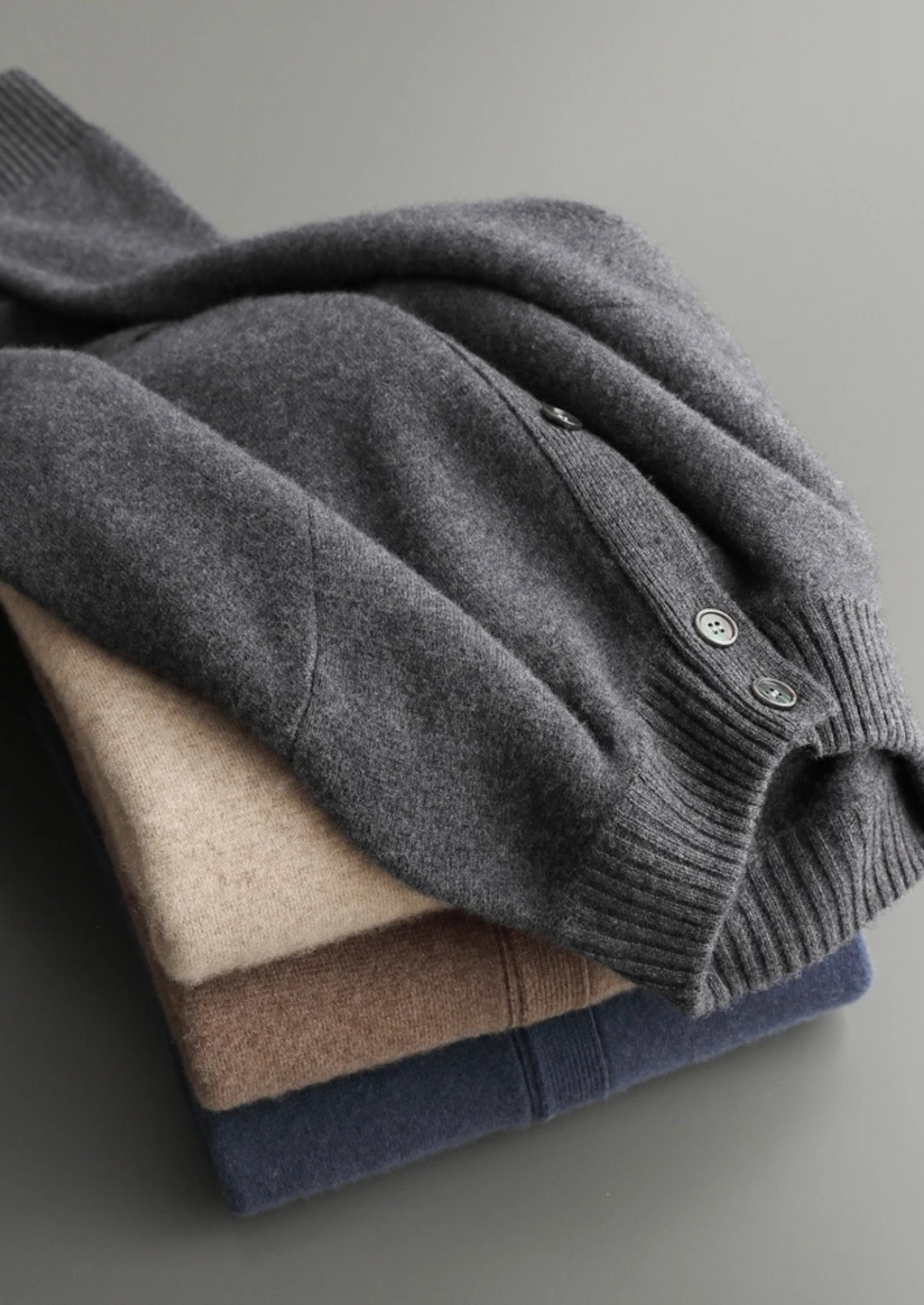 Jersey   100% cachemir con botones