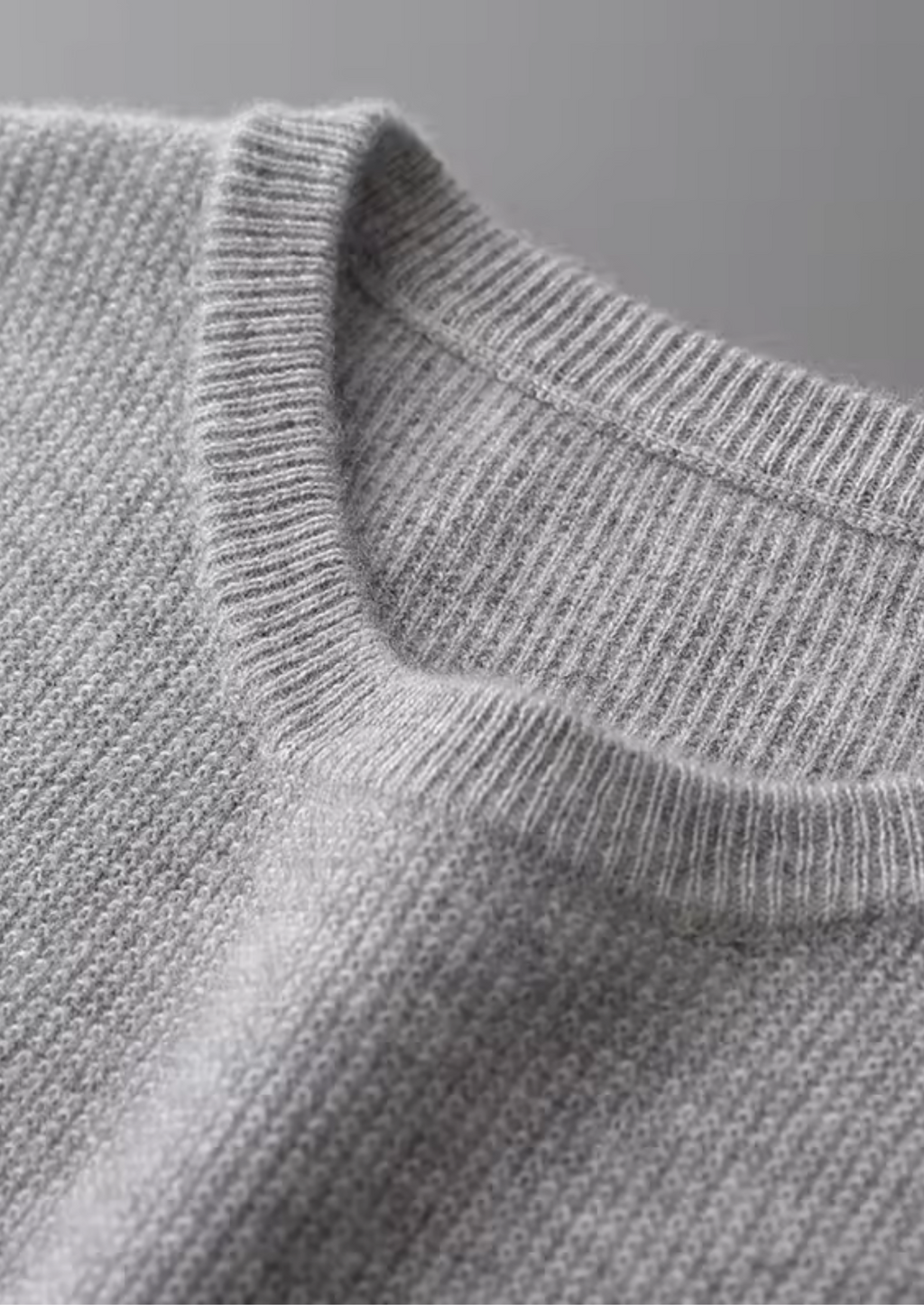 Chaleco 100% cachemir con cuello redondo