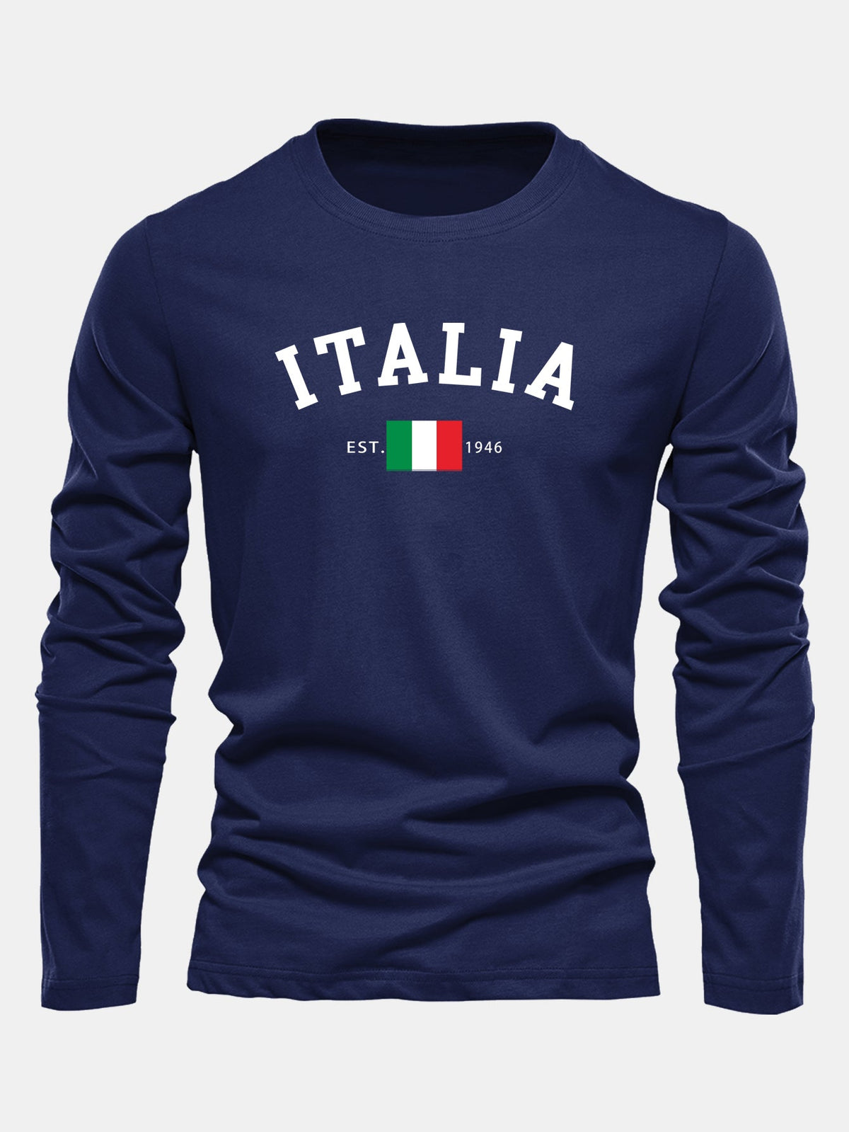 Camiseta de manga larga con estampado de Italia