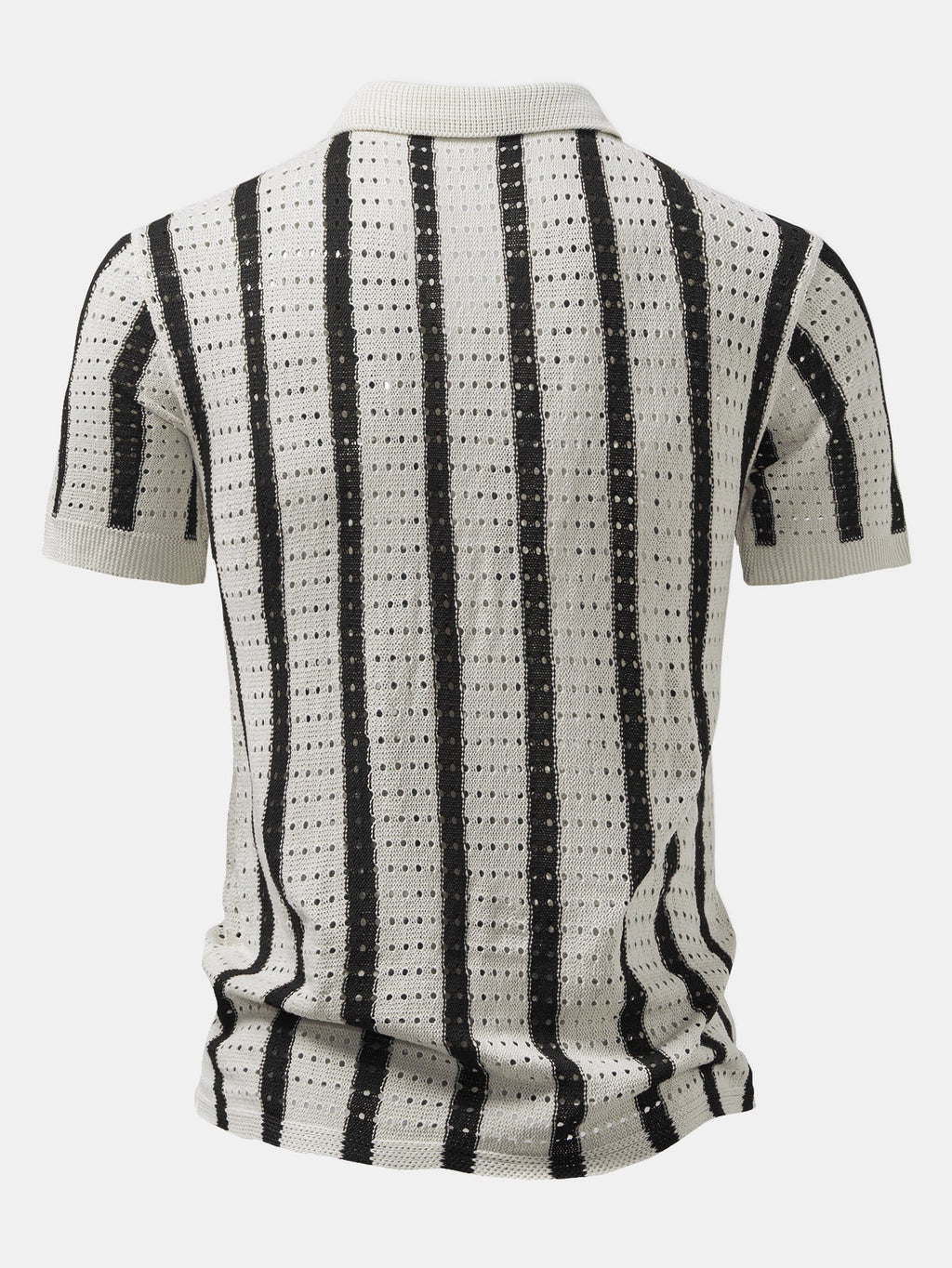 Camisa de punto abierto y Pantalones de lino