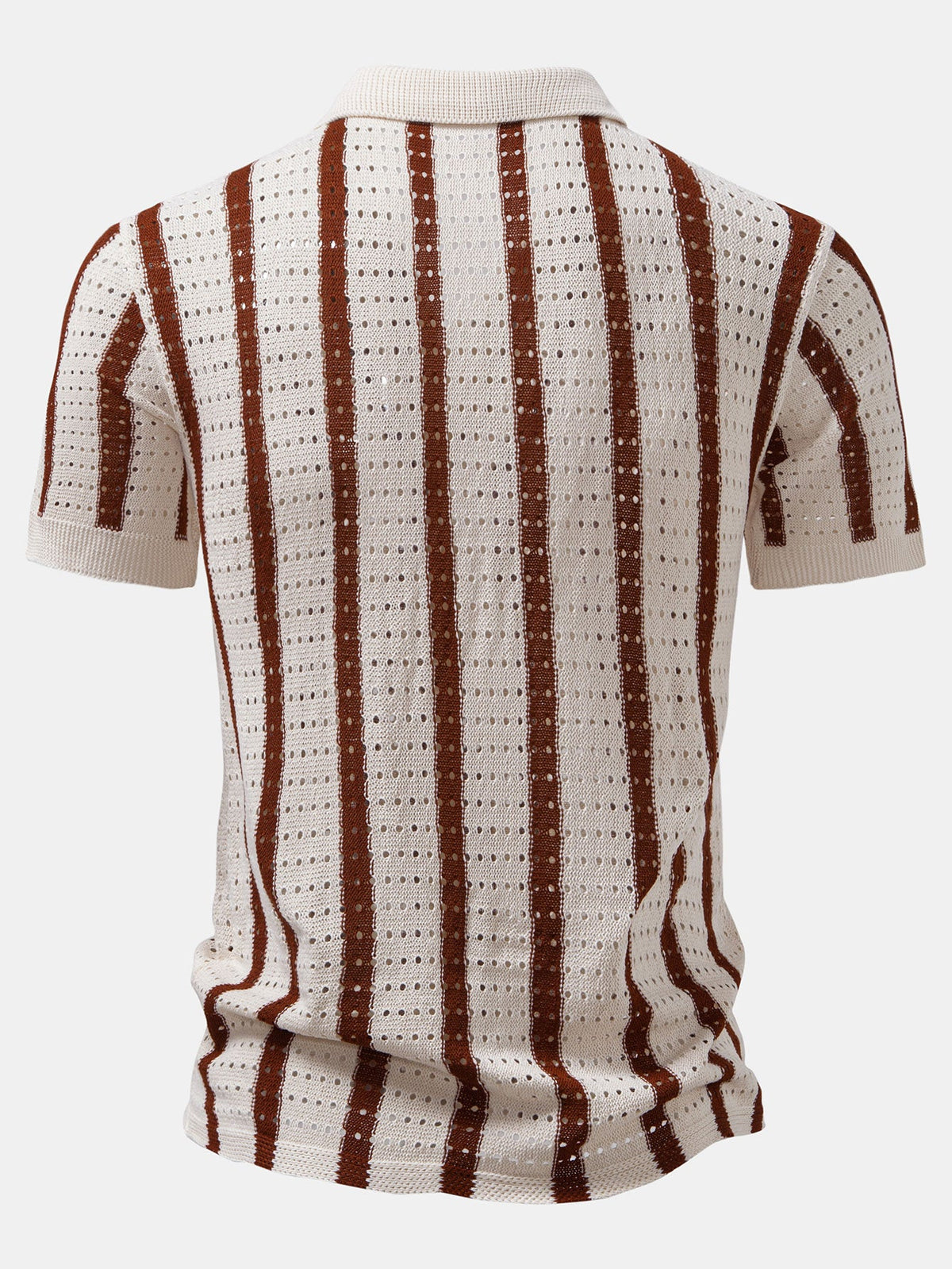 Camisa de punto abierto y Pantalones de lino