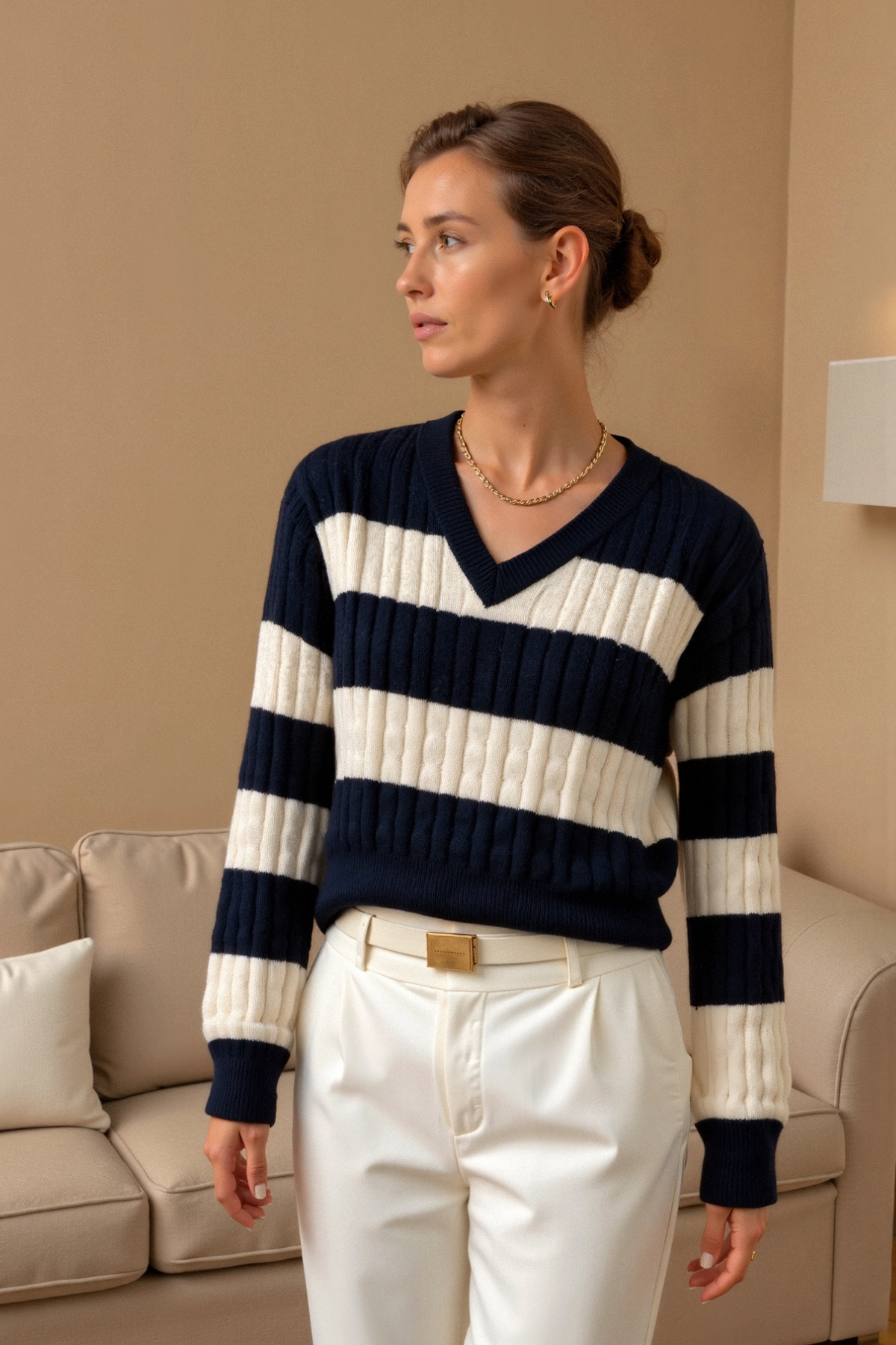 Jersey elegante de punto