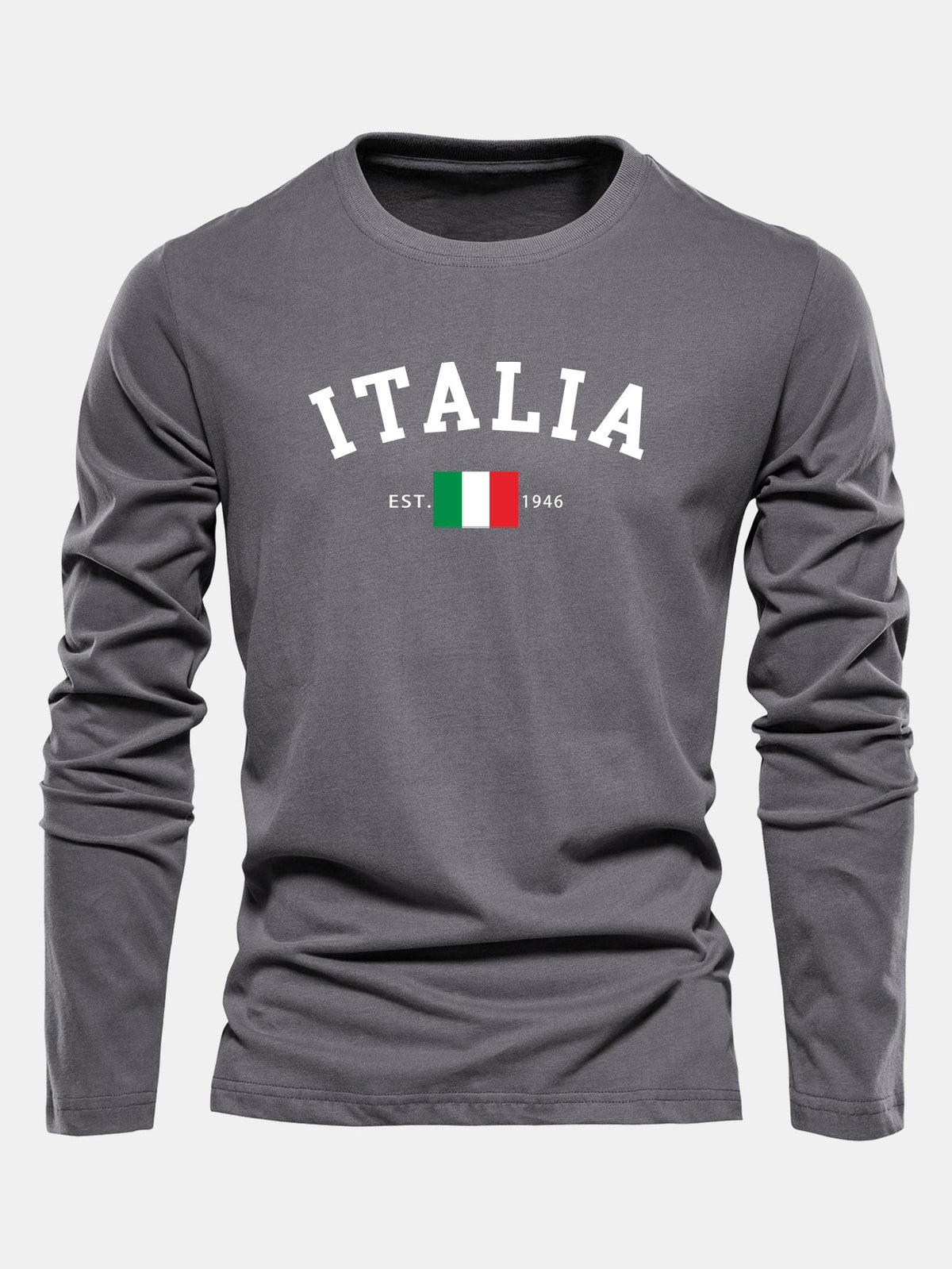 Camiseta de manga larga con estampado de Italia