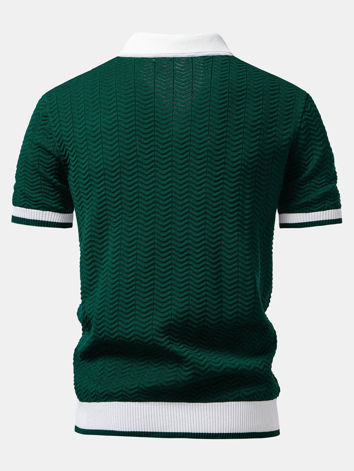 Polo de punto con cuello en V