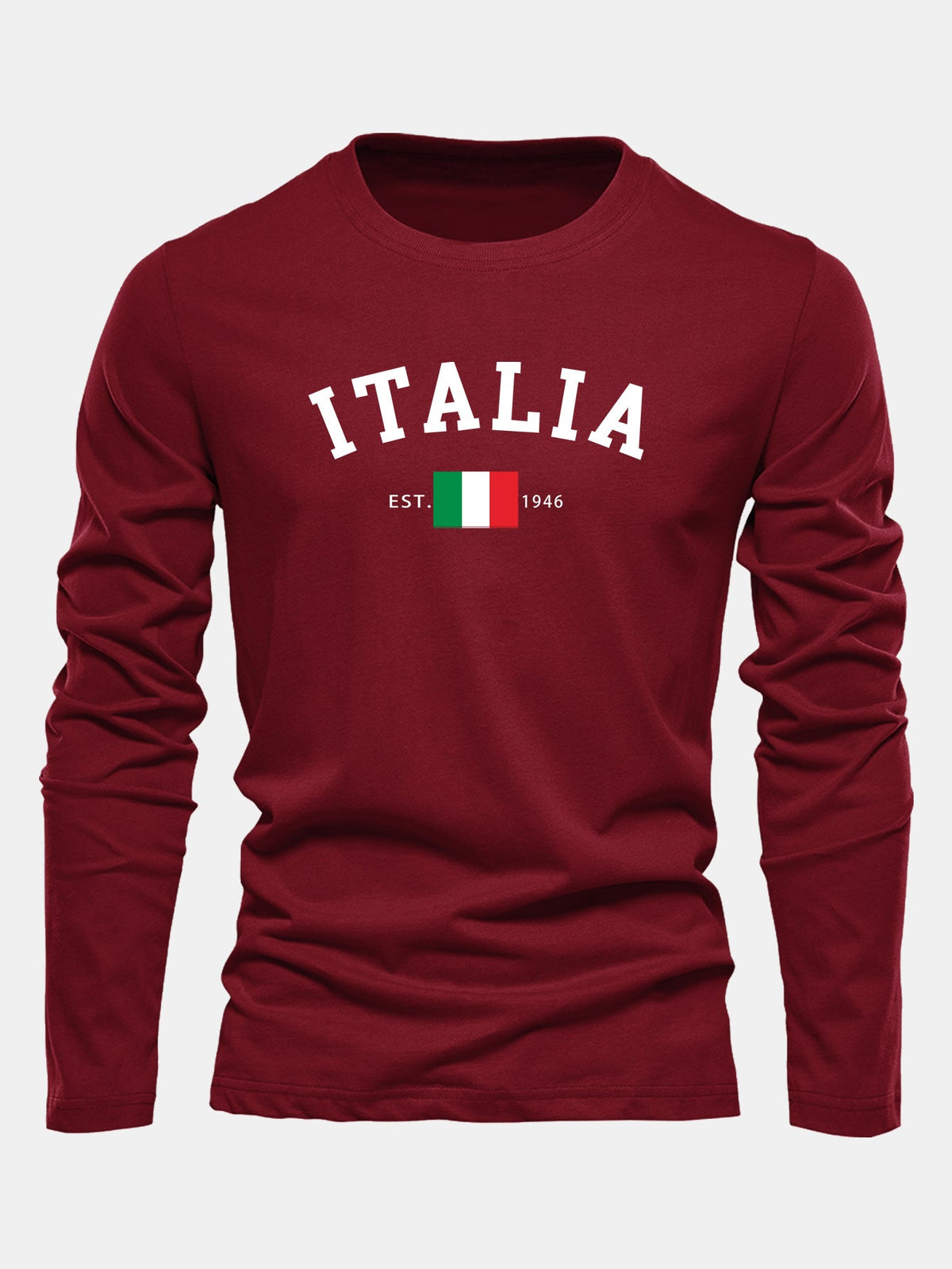 Camiseta de manga larga con estampado de Italia