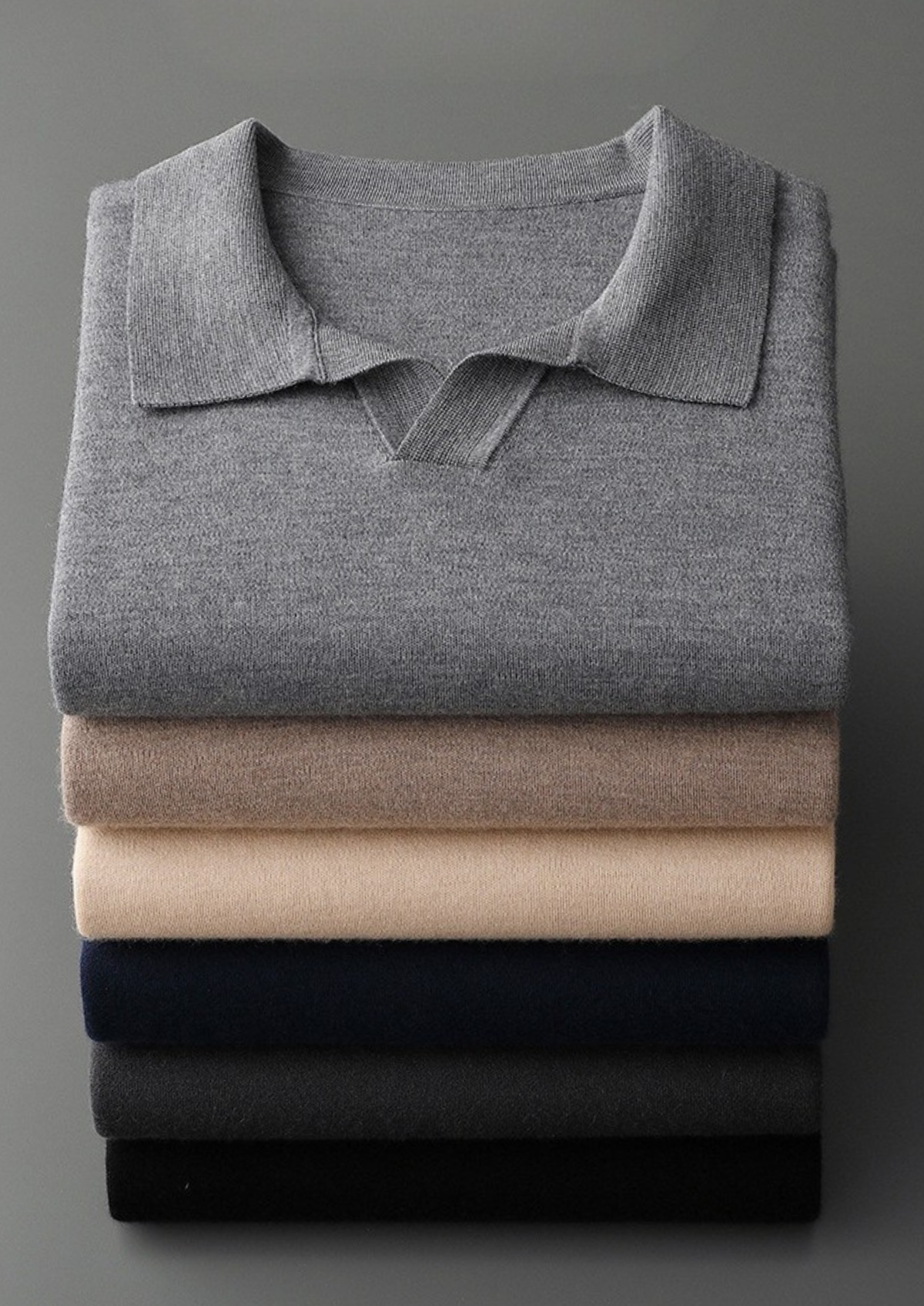 Polo de punto 100% cachemir