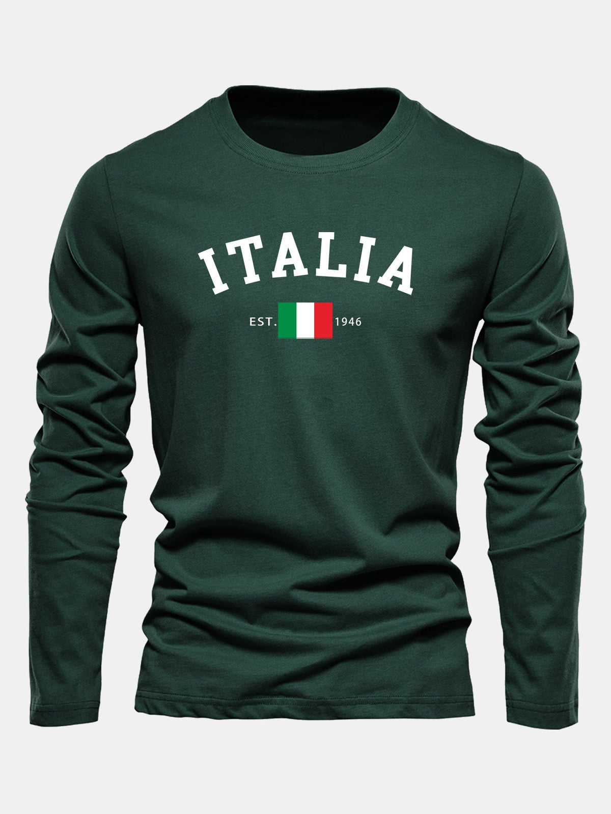 Camiseta de manga larga con estampado de Italia