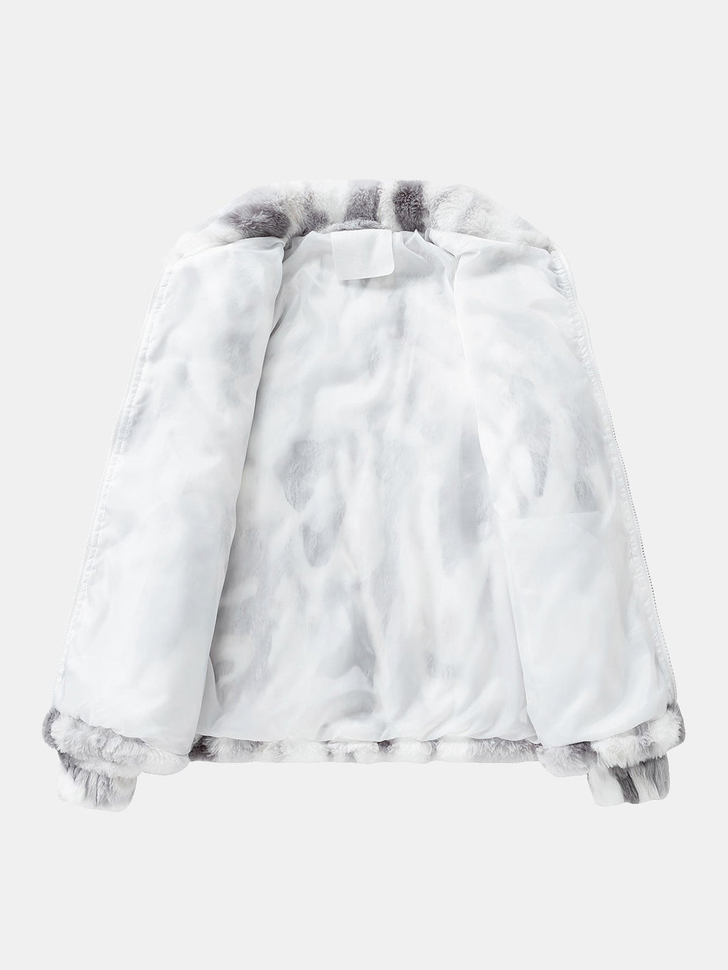 Chaqueta con cremallera de piel sintética
