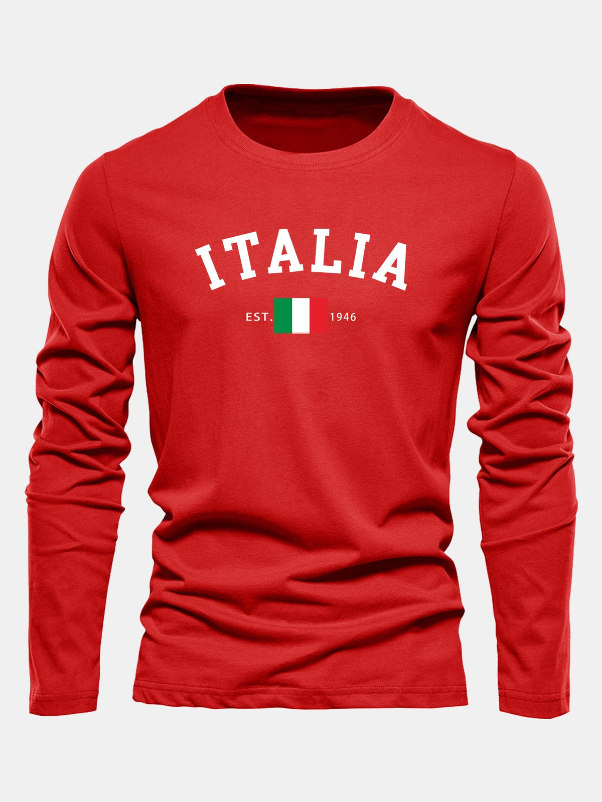 Camiseta de manga larga con estampado de Italia