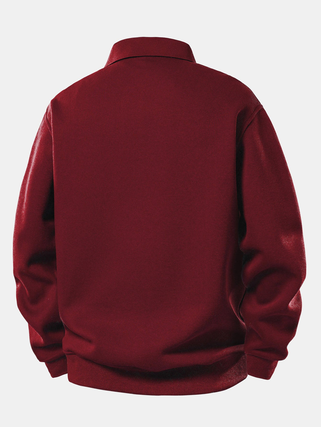 Sudadera con Cuello Polo Sólido