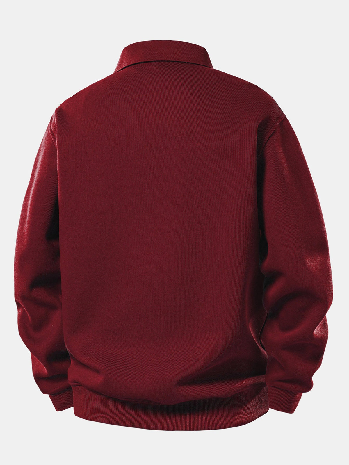 Sudadera con Cuello Polo Sólido