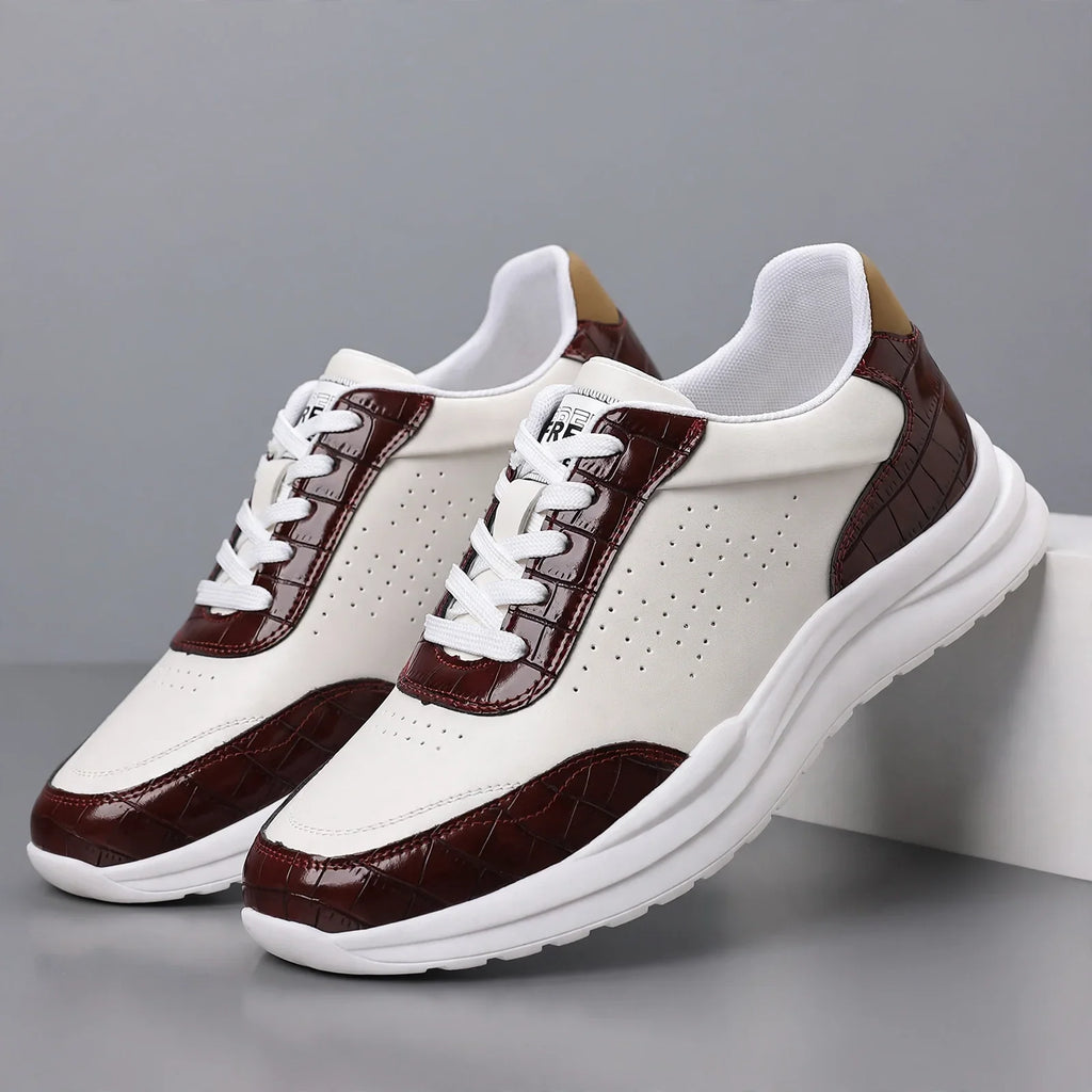 Zapatillas de piel