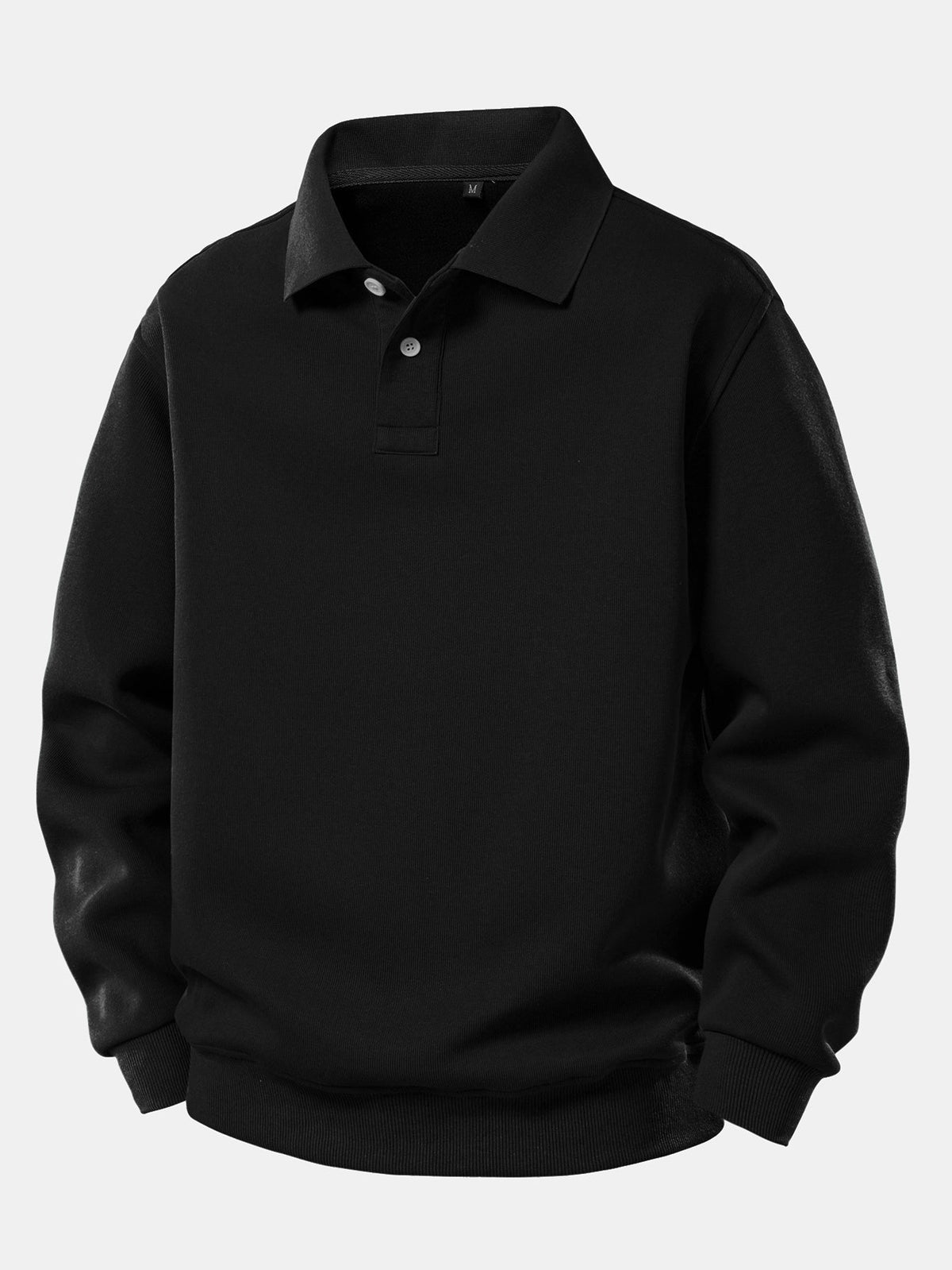 Sudadera con Cuello Polo Sólido