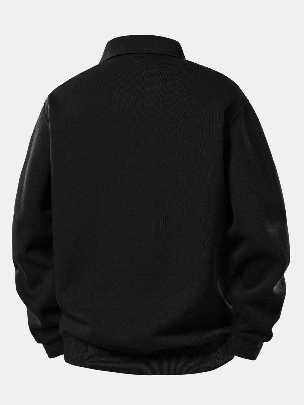 Sudadera con Cuello Polo Sólido