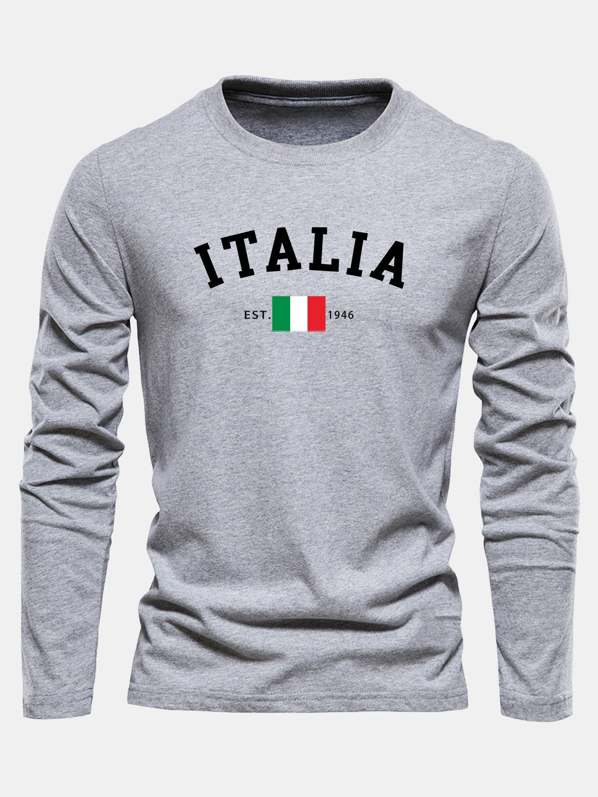 Camiseta de manga larga con estampado de Italia