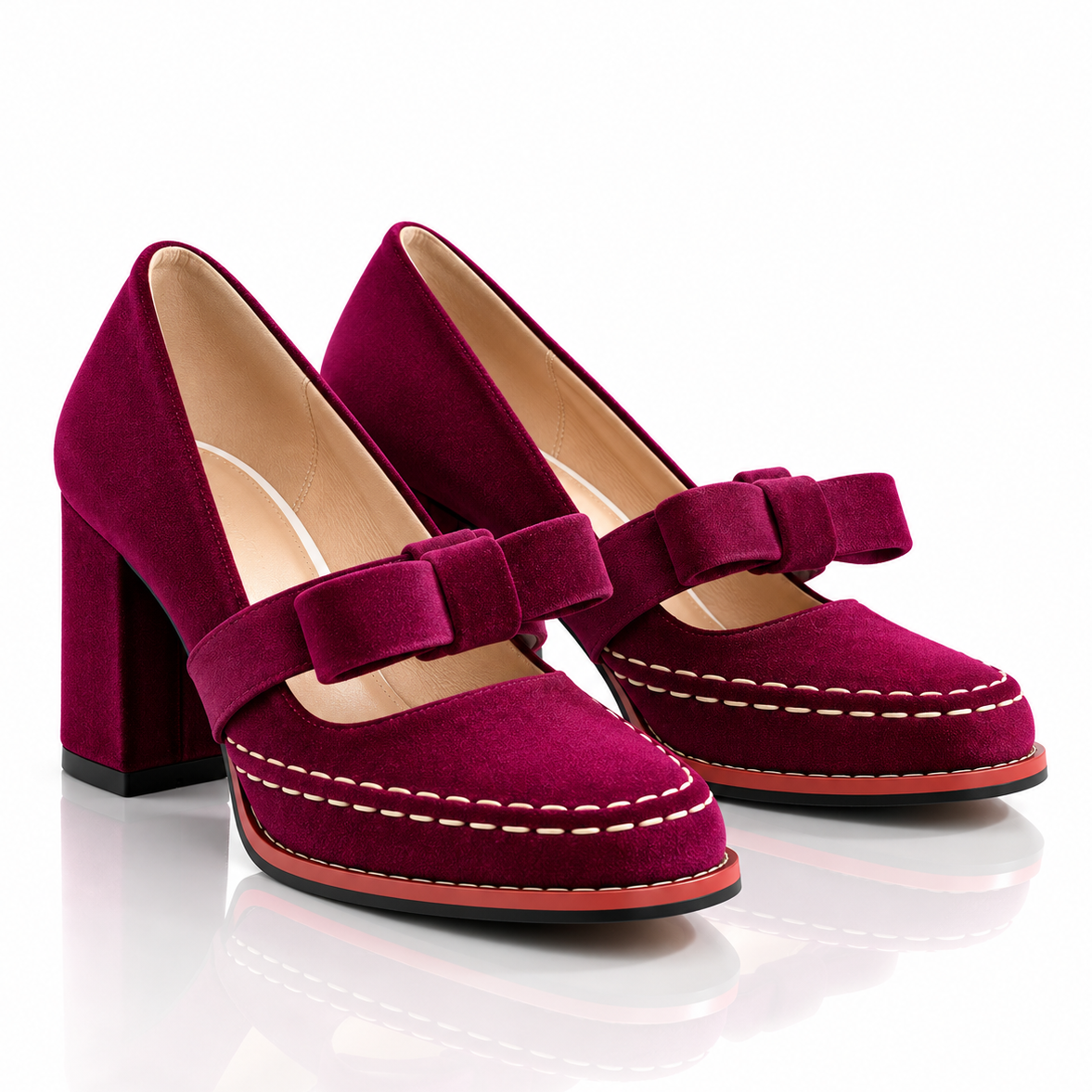 Tacones de terciopelo