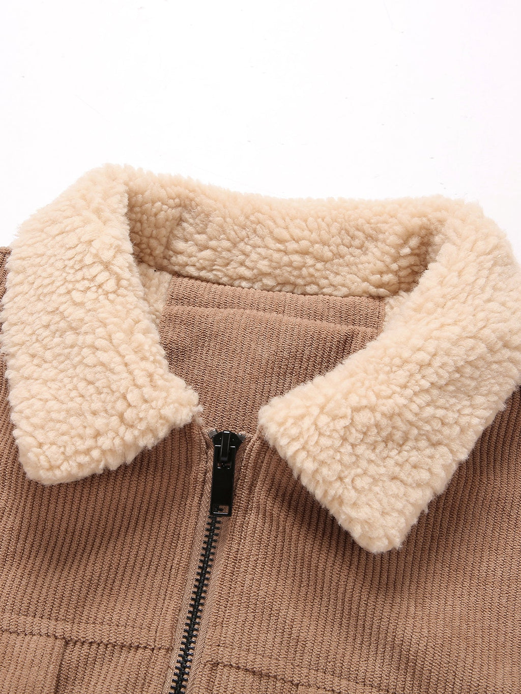 Zip-up jacket with pockets