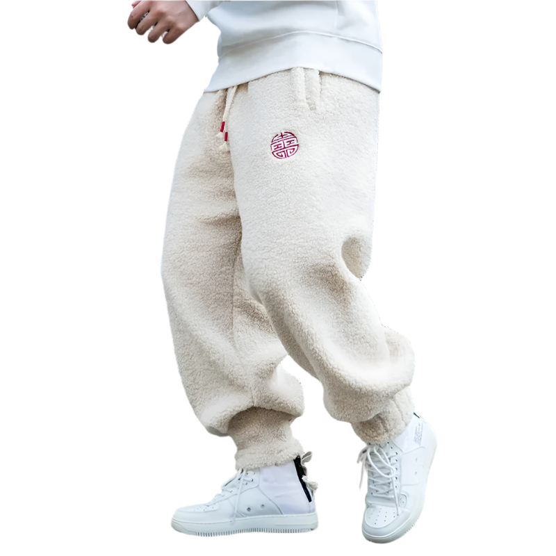 Pantalones de felpa polar cálidos