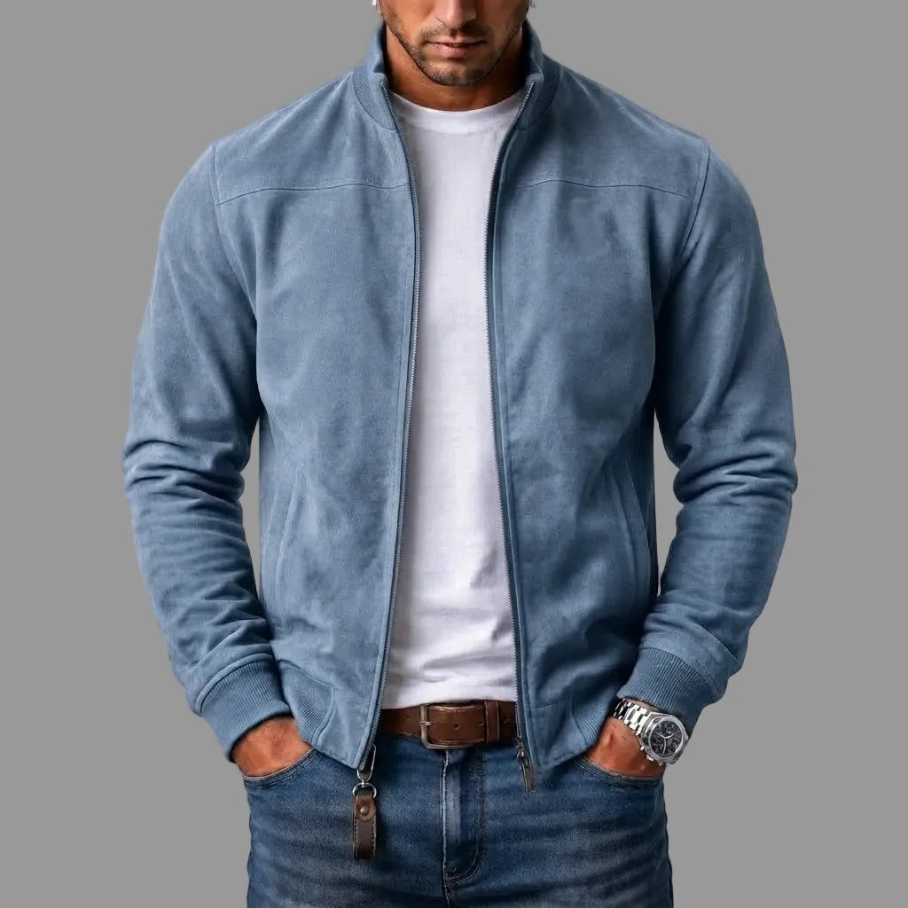 Chaqueta bomber de gamuza