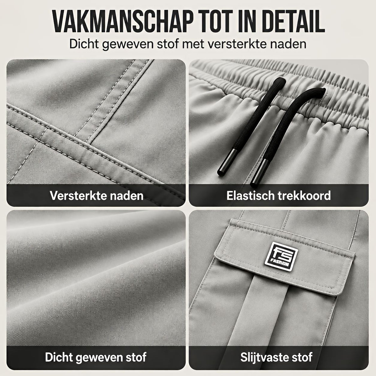 Pantalón cargo holgado para hombre
