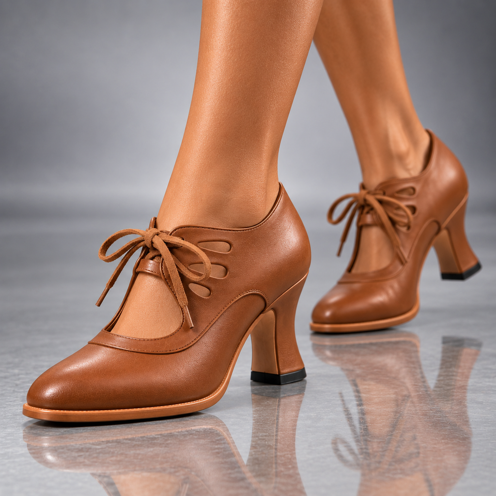 Tacones con cordones