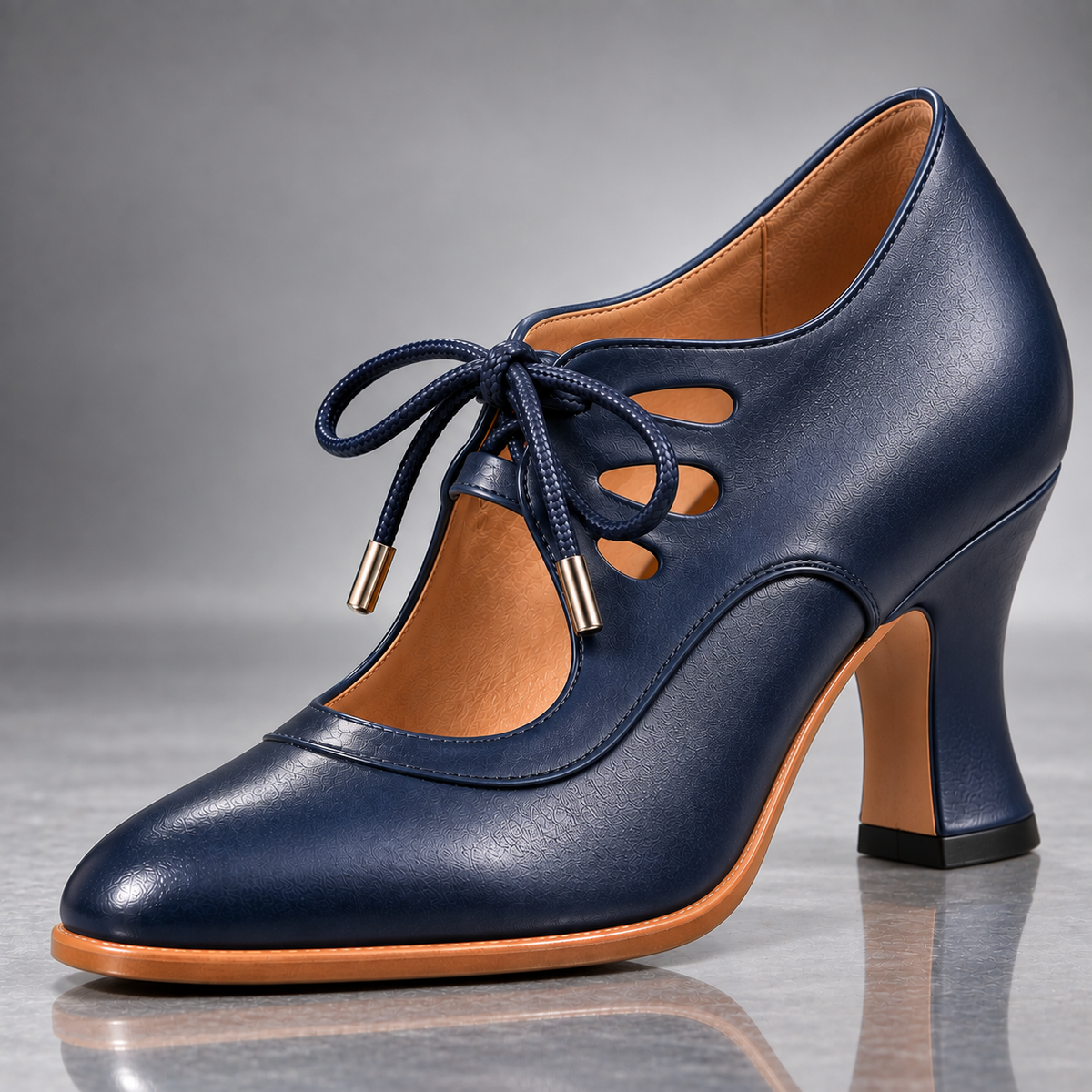 Tacones con cordones