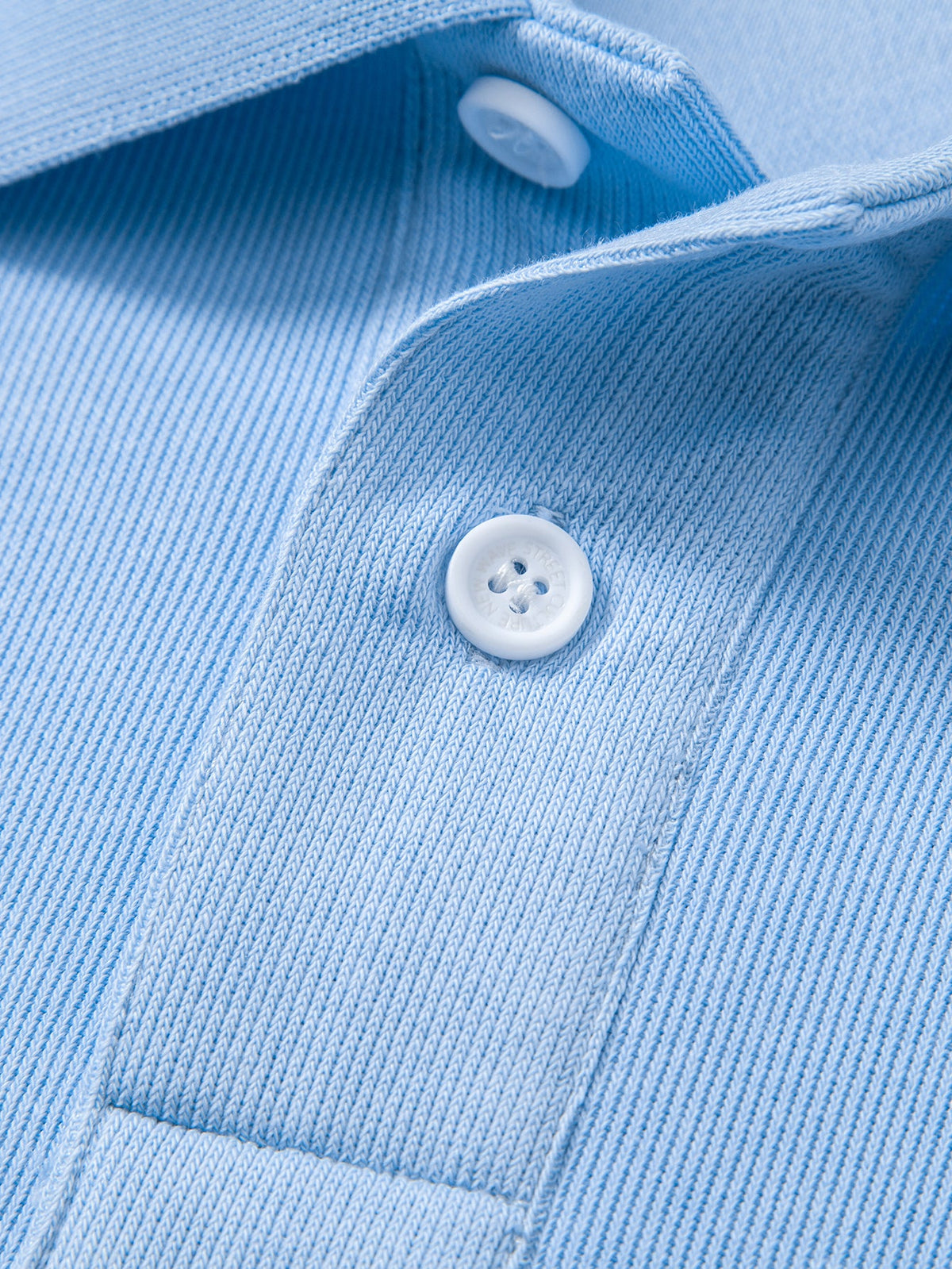 Sudadera con Cuello Polo Sólido