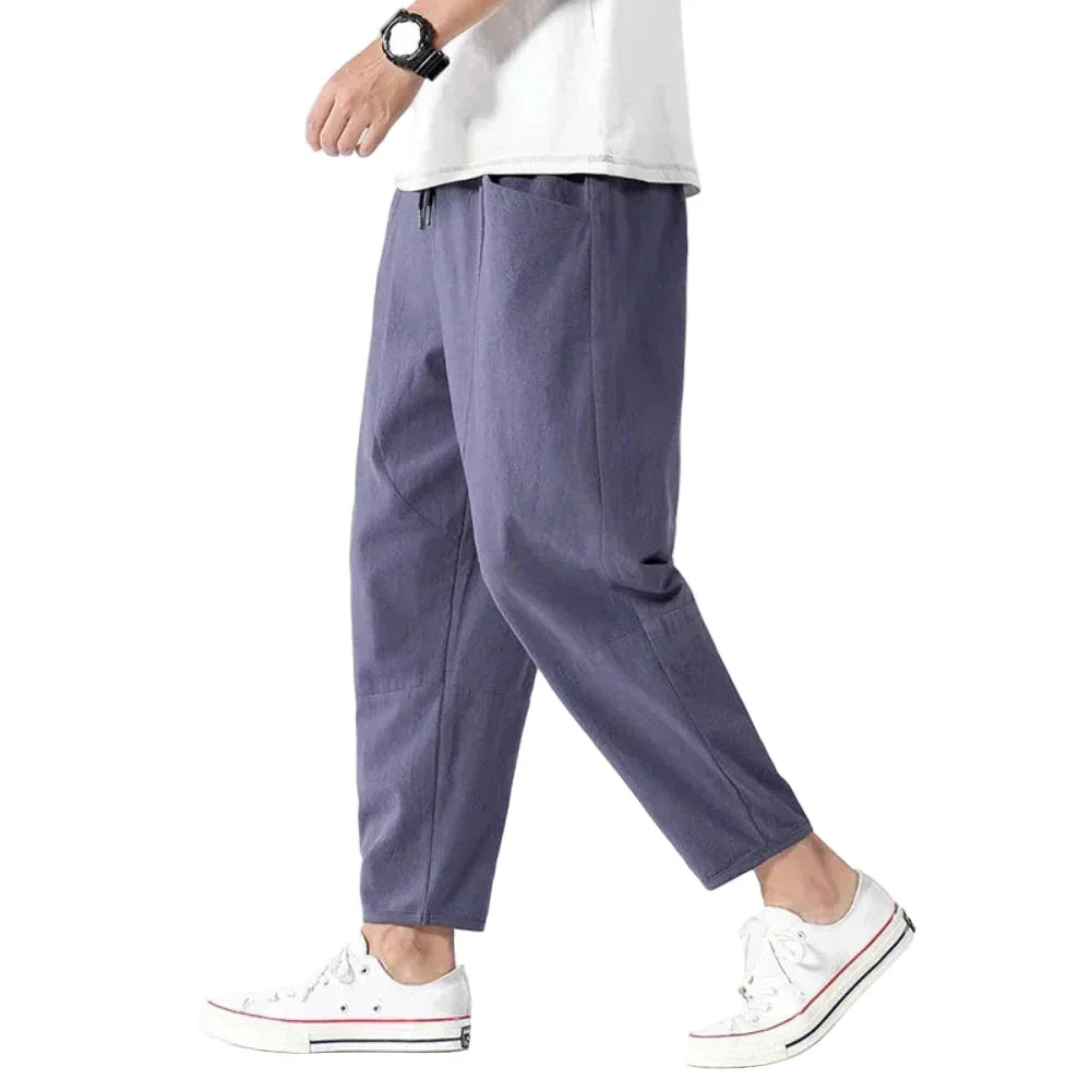 Pantalón cropped de lino Kyoto