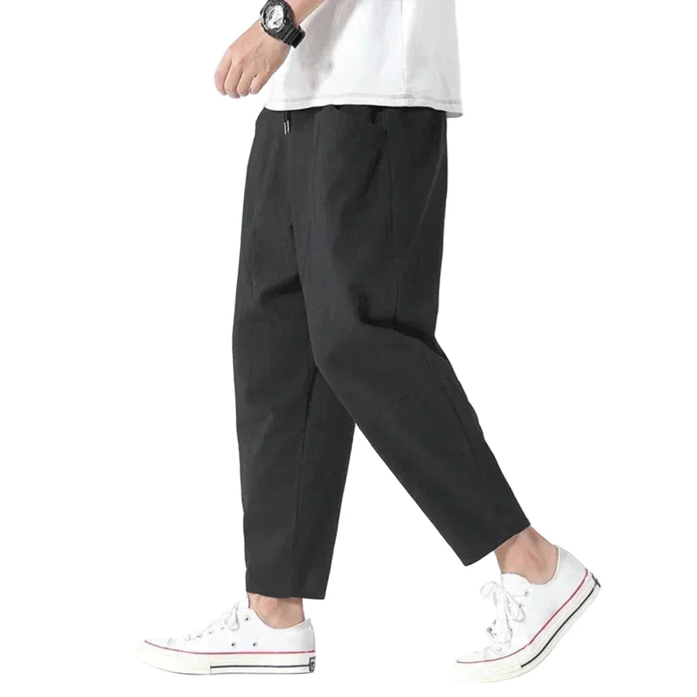 Pantalón cropped de lino Kyoto