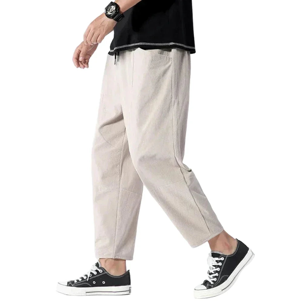 Pantalón cropped de lino Kyoto