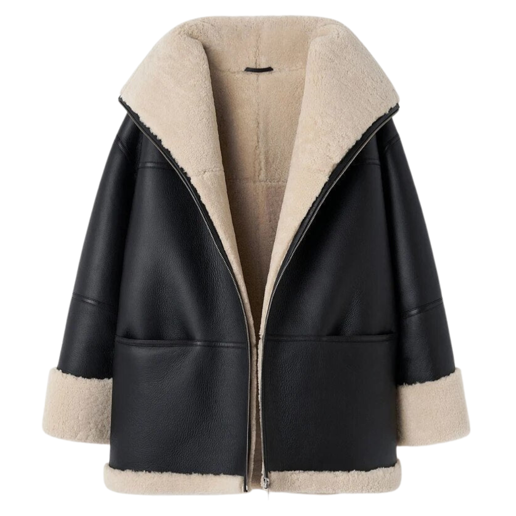 Chaqueta con cálido forro de pelo