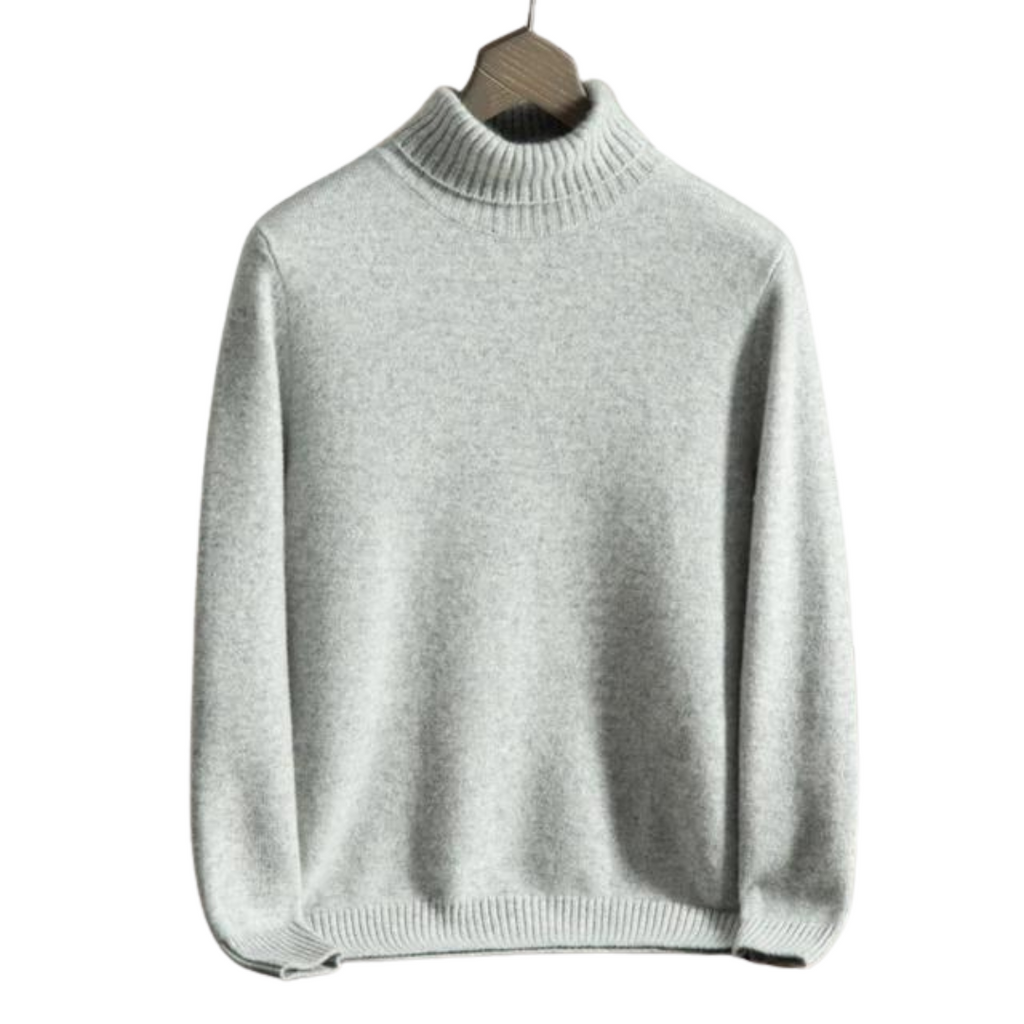 Jersey de cuello vuelto 100 % cachemira