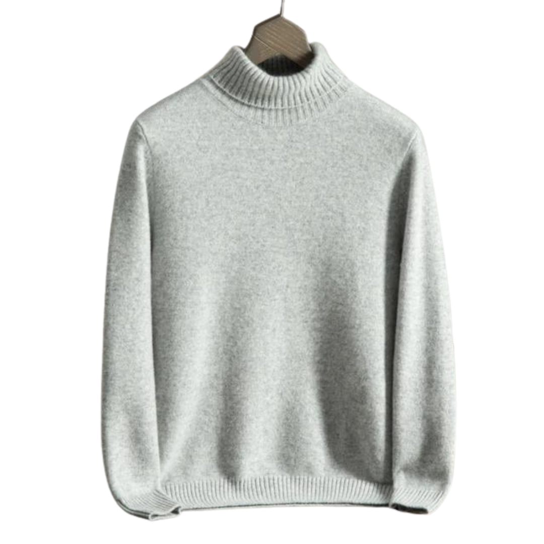 Jersey de cuello vuelto 100 % cachemira