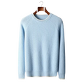 Jersey de lana bicolor con cuello redondo