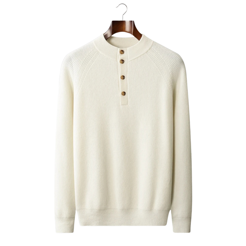 Jersey 100% cachemir con botones