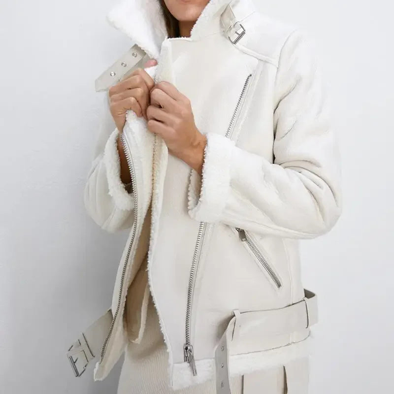 Chaqueta Aviador de Piel Sintética